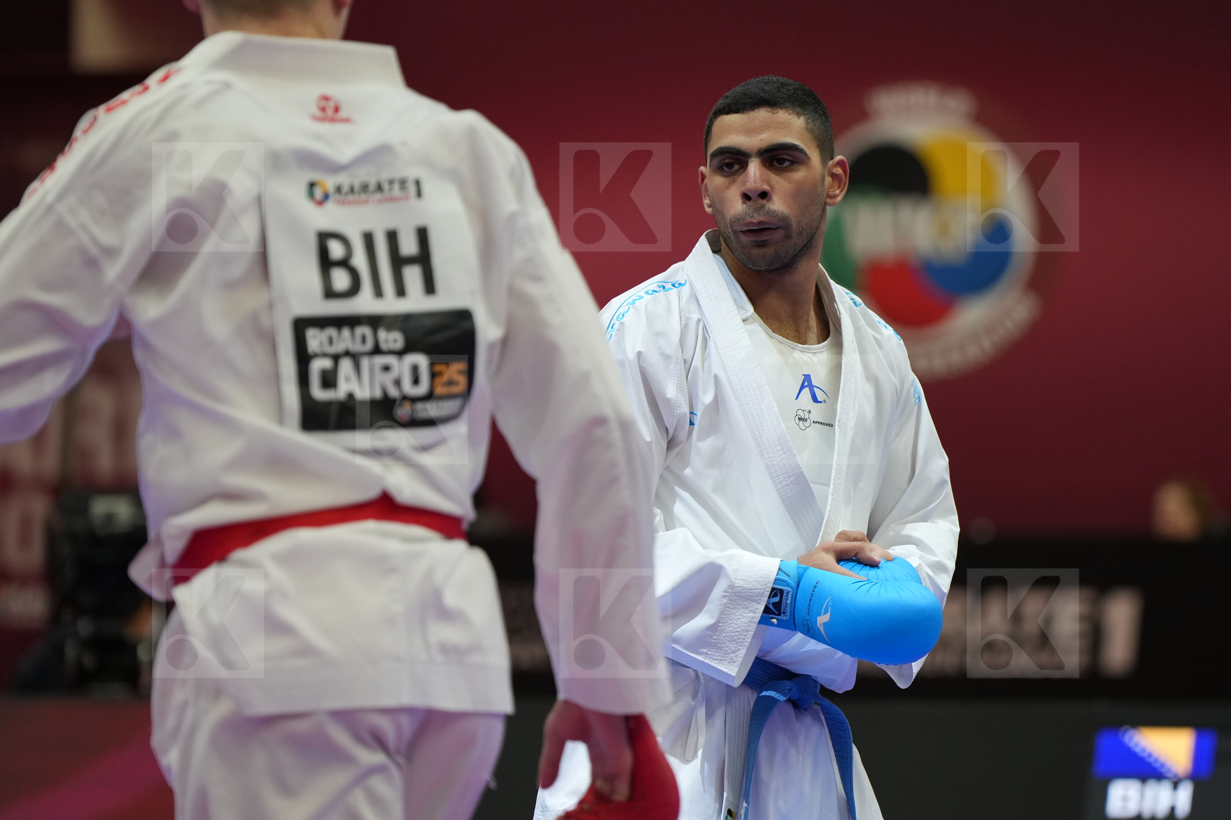 BOSTANDZIC ANES (BOSNIA and HERZEGOVINA) vs MAHMOUD TAHA TAREK (EGYPT) in Male Kumite 84+ Kg - Final bout