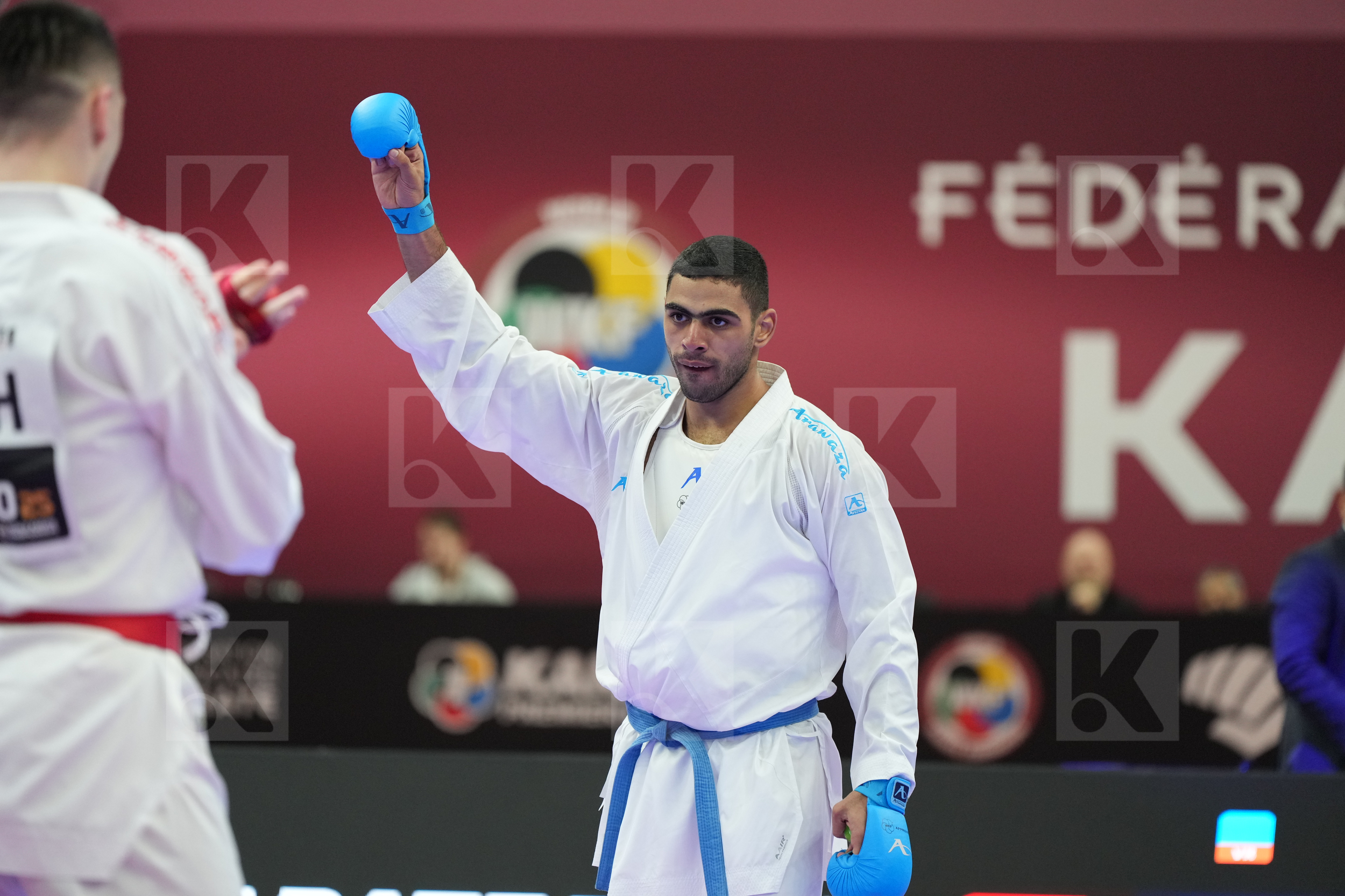 BOSTANDZIC ANES (BOSNIA and HERZEGOVINA) vs MAHMOUD TAHA TAREK (EGYPT) in Male Kumite 84+ Kg - Final bout
