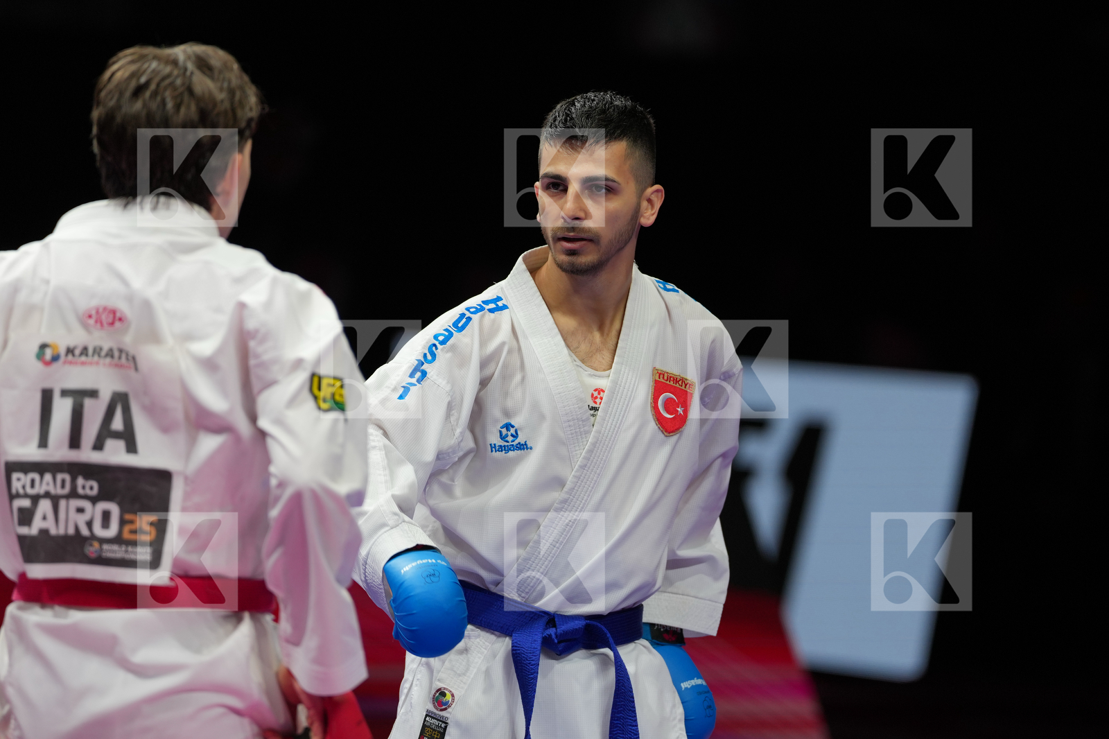 SABATINO CHRISTIAN (ITALY) vs SAMDAN ERAY (TURKIYE) in Male Kumite -60 Kg - Bronze Bout