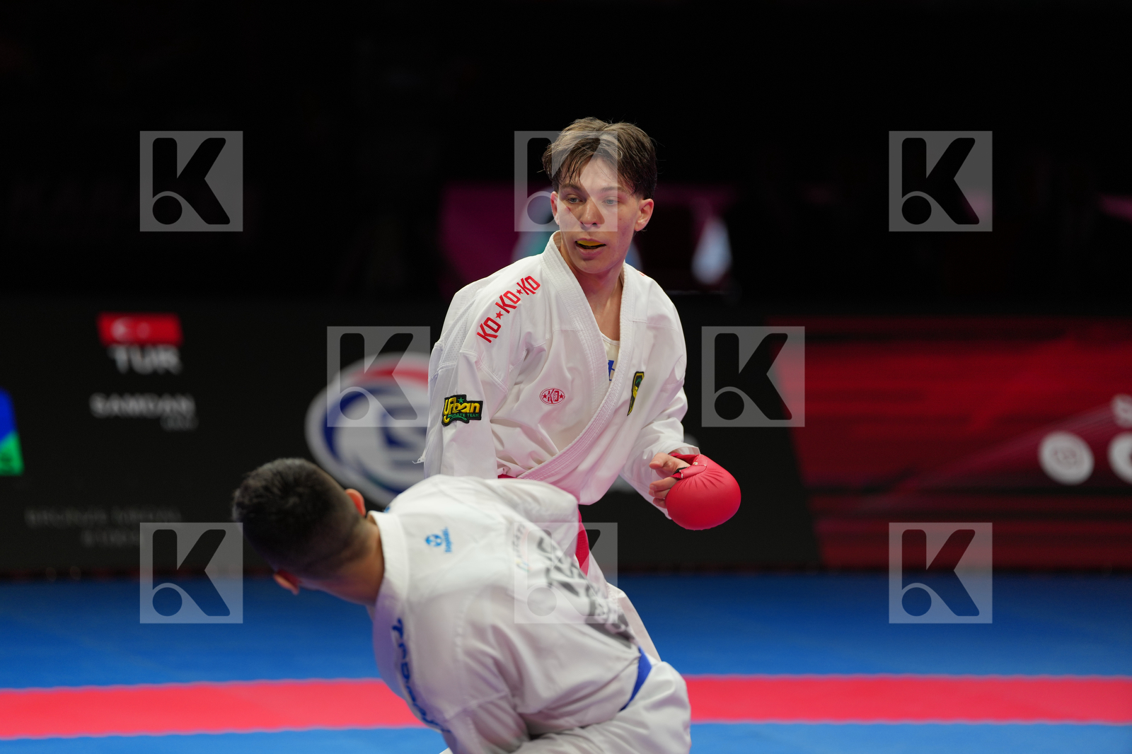 SABATINO CHRISTIAN (ITALY) vs SAMDAN ERAY (TURKIYE) in Male Kumite -60 Kg - Bronze Bout