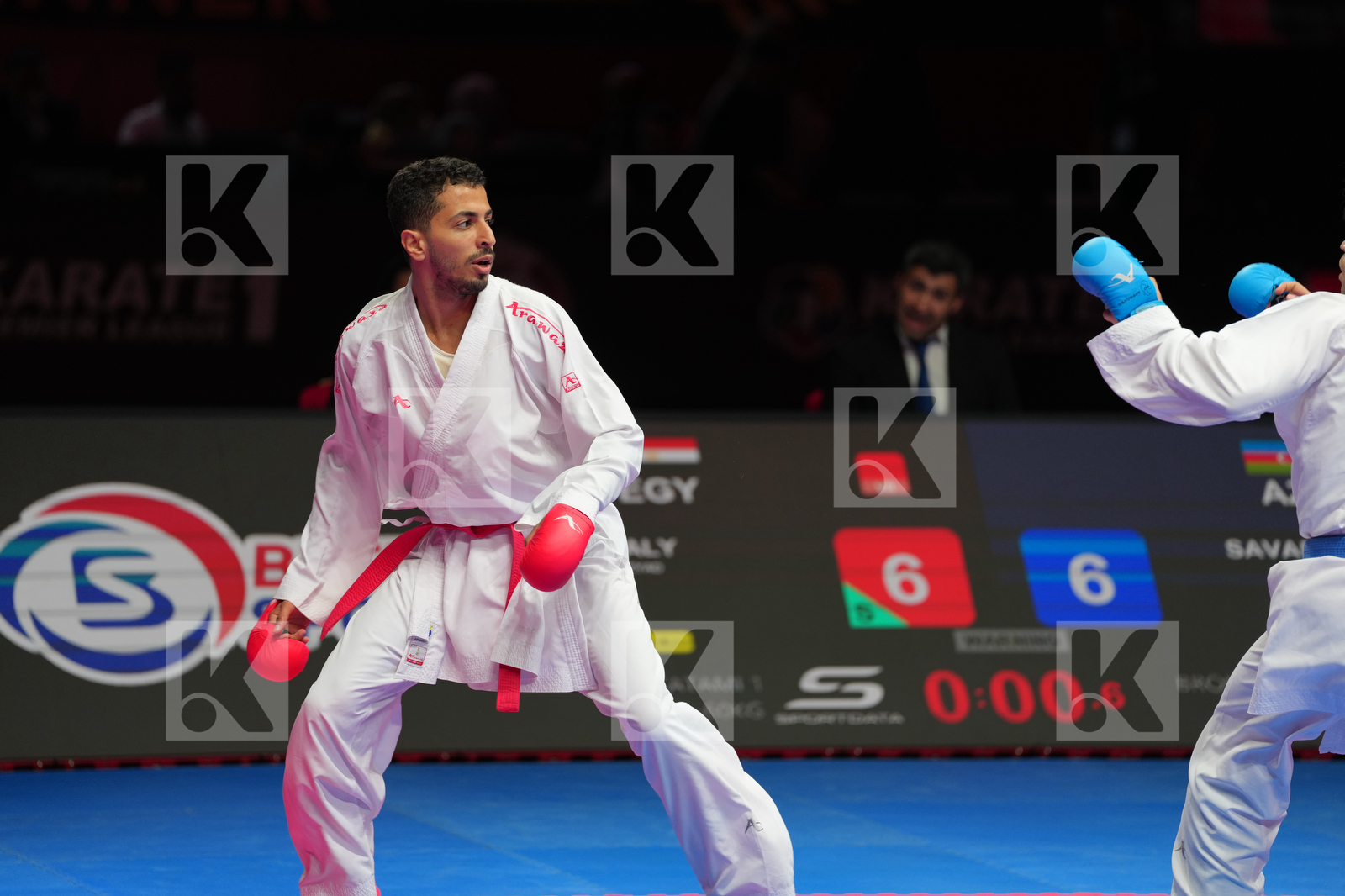 ALY ZYAD (EGYPT) vs  SAVADOV FARID (AZERBAIJAN) in Male Kumite -60 Kg - Bronze Bout
