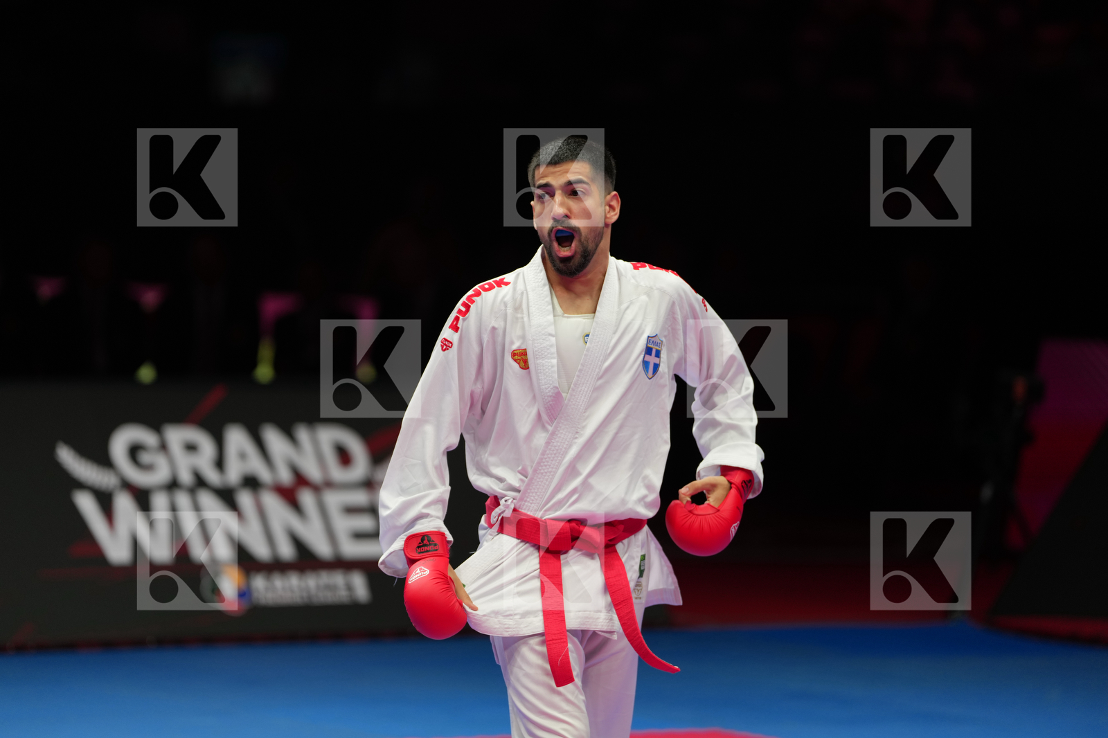 XENOS CHRISTOS-STEFANOS (GREECE) vs SORDIA TSOTNE (GEOGIA) in Male Kumite -60 Kg - Final Bout