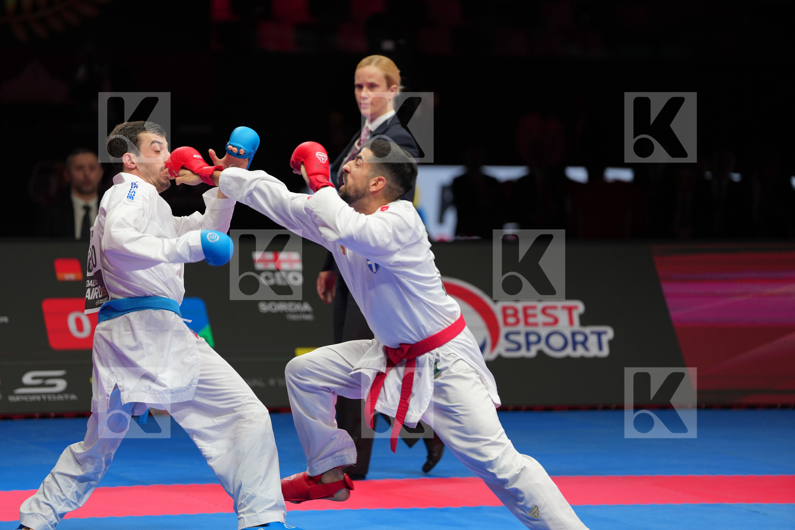 XENOS CHRISTOS-STEFANOS (GREECE) vs SORDIA TSOTNE (GEOGIA) in Male Kumite -60 Kg - Final Bout