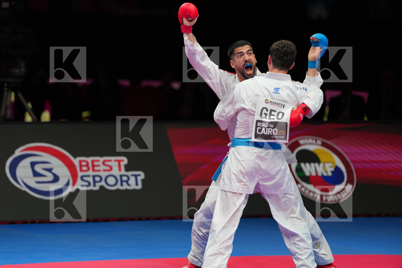 XENOS CHRISTOS-STEFANOS (GREECE) vs SORDIA TSOTNE (GEOGIA) in Male Kumite -60 Kg - Final Bout
