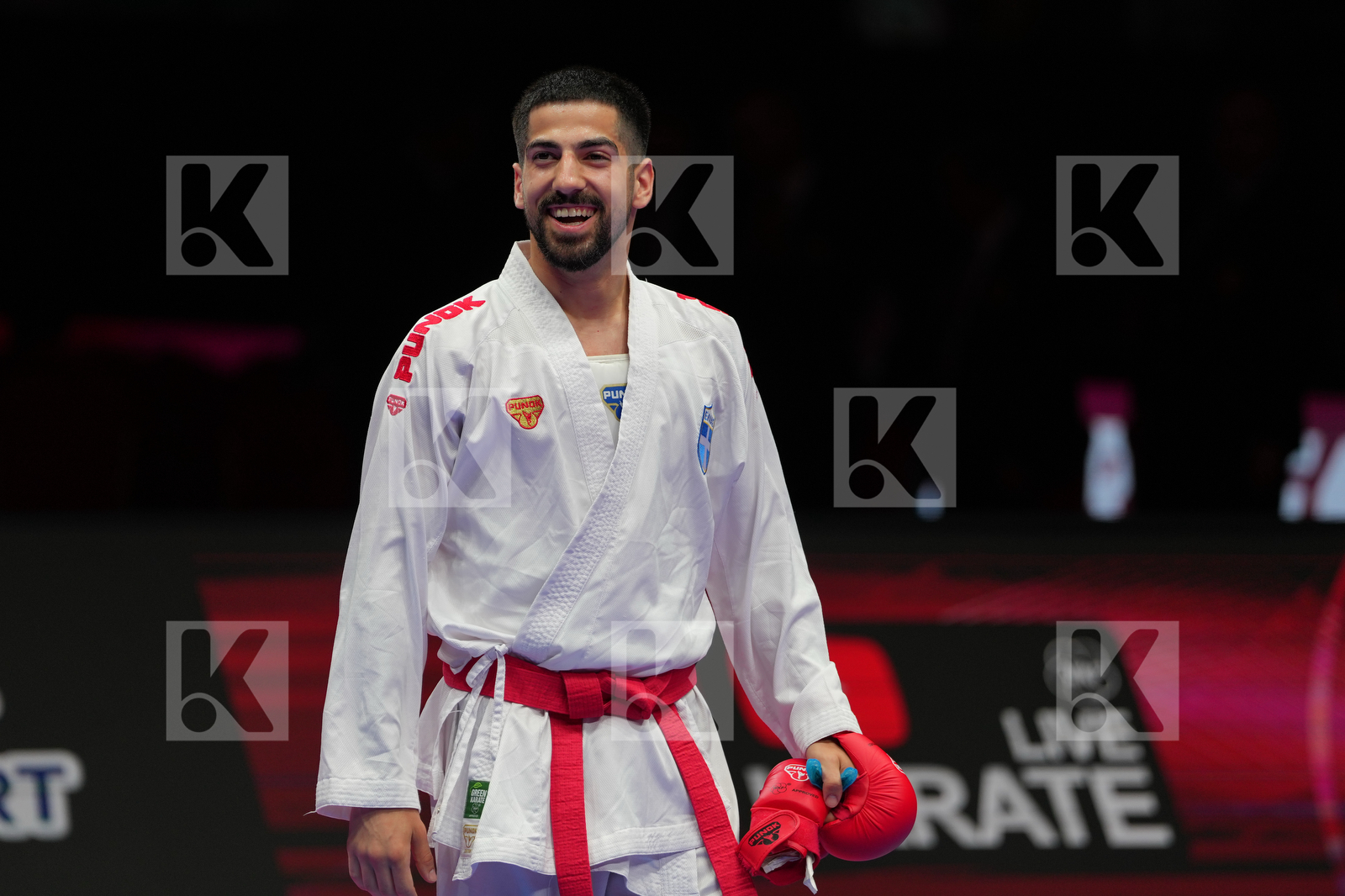 XENOS CHRISTOS-STEFANOS (GREECE) vs SORDIA TSOTNE (GEOGIA) in Male Kumite -60 Kg - Final Bout