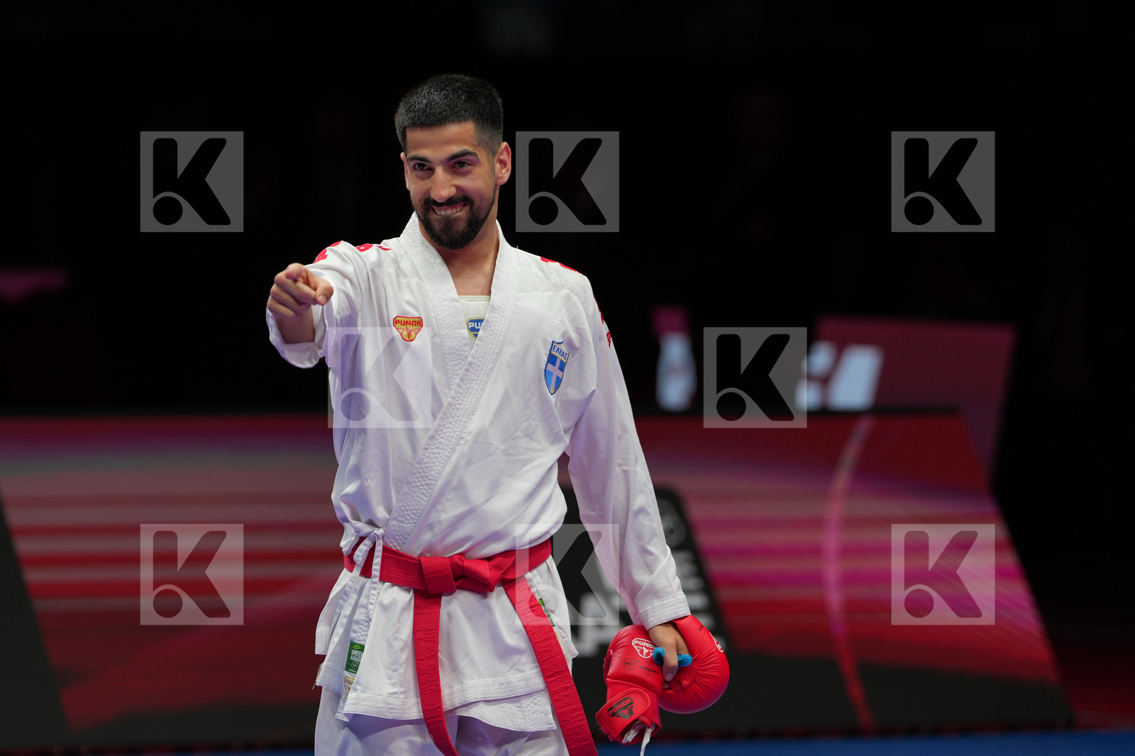 XENOS CHRISTOS-STEFANOS (GREECE) vs SORDIA TSOTNE (GEOGIA) in Male Kumite -60 Kg - Final Bout