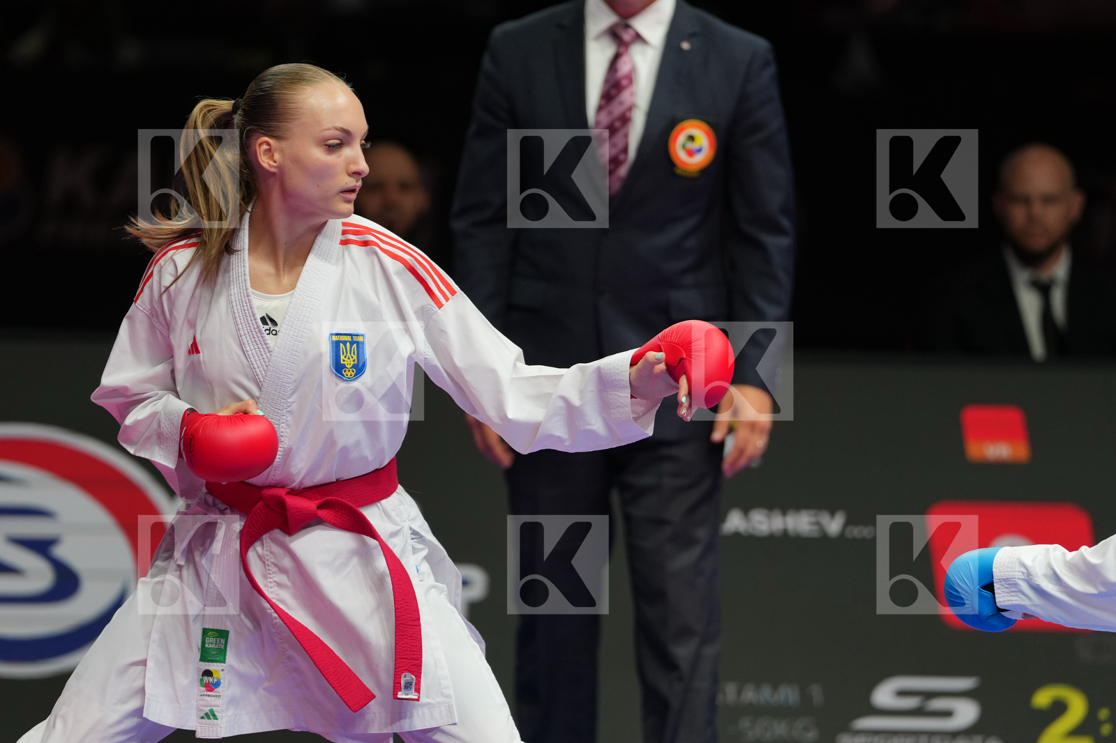 PALASHEVSKA YULIIA (UKRAINE) vs BOUDERBANE SOPHIA (FRANCE) in Female Kumite -50 Kg - Bronze Bout