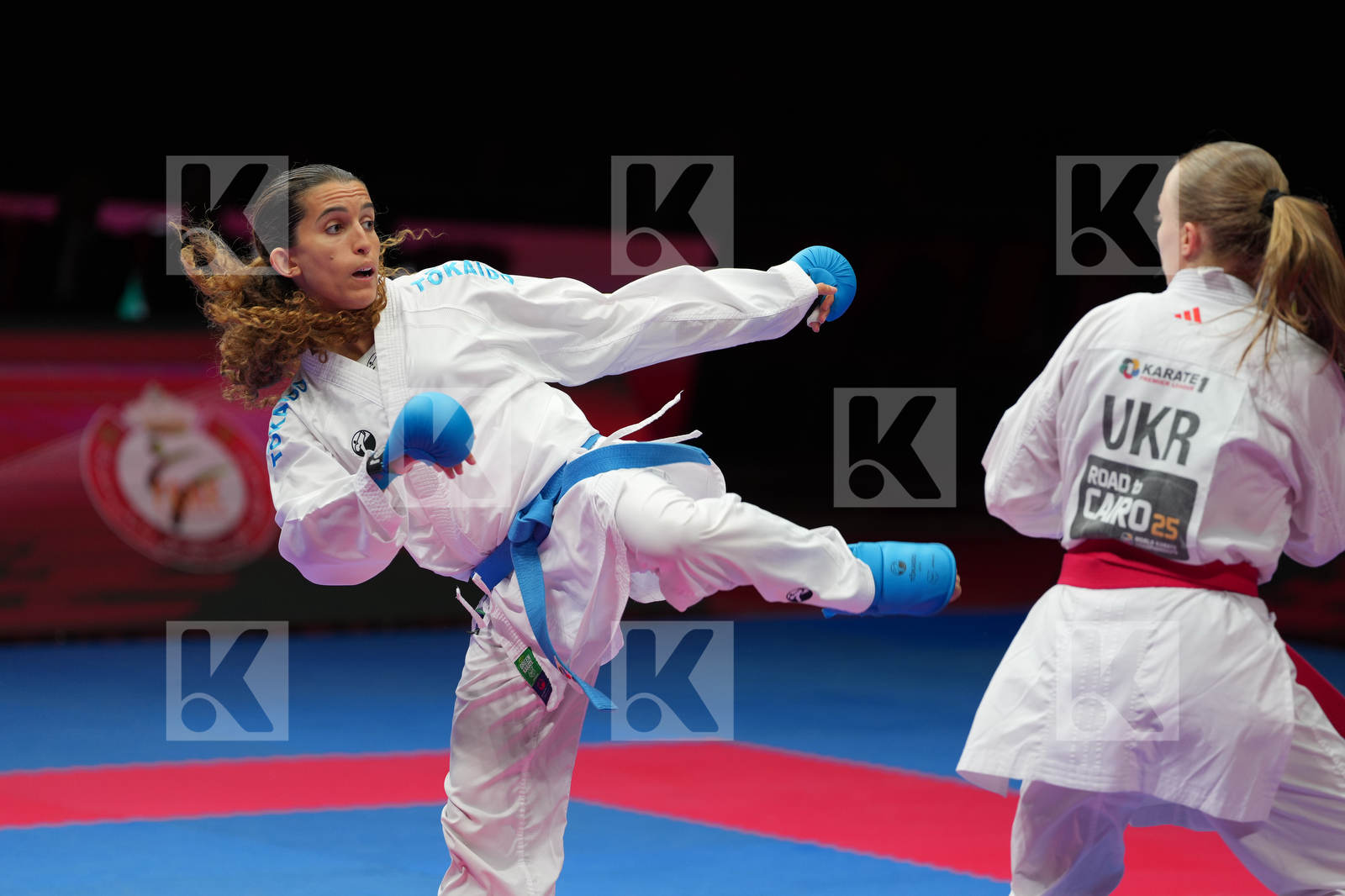 PALASHEVSKA YULIIA (UKRAINE) vs BOUDERBANE SOPHIA (FRANCE) in Female Kumite -50 Kg - Bronze Bout