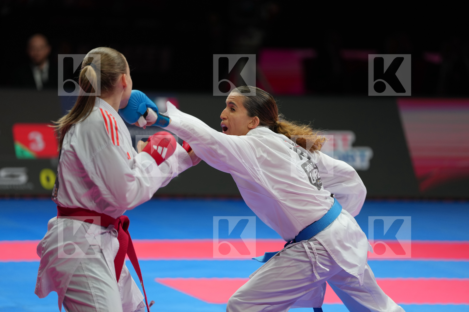 PALASHEVSKA YULIIA (UKRAINE) vs BOUDERBANE SOPHIA (FRANCE) in Female Kumite -50 Kg - Bronze Bout