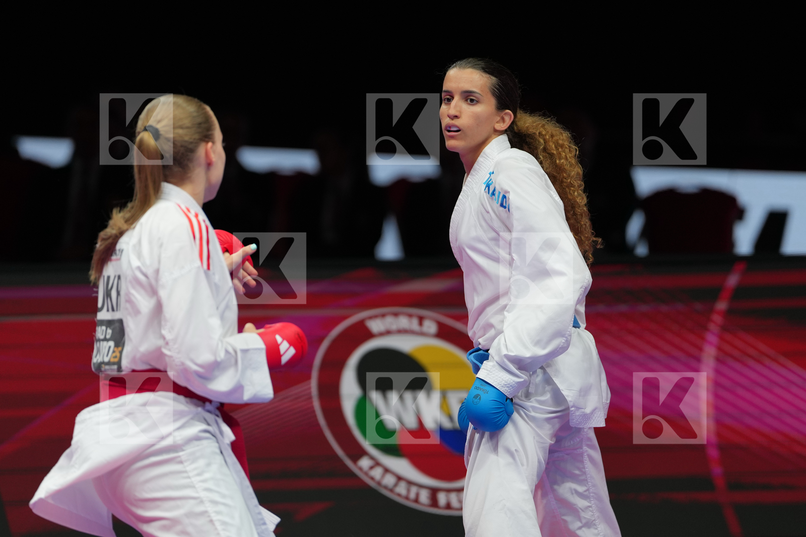 PALASHEVSKA YULIIA (UKRAINE) vs BOUDERBANE SOPHIA (FRANCE) in Female Kumite -50 Kg - Bronze Bout