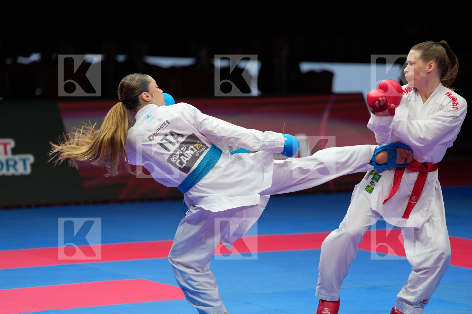 HUBRICH SHARA (GERMANY) vs  BIFULCO ASIA (ITALY) in Female Kumite -50 Kg - Bronze Bout