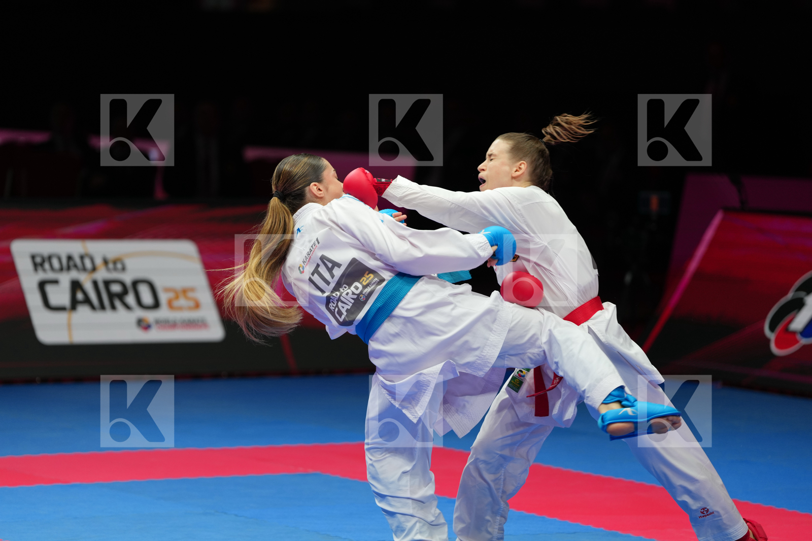 HUBRICH SHARA (GERMANY) vs  BIFULCO ASIA (ITALY) in Female Kumite -50 Kg - Bronze Bout