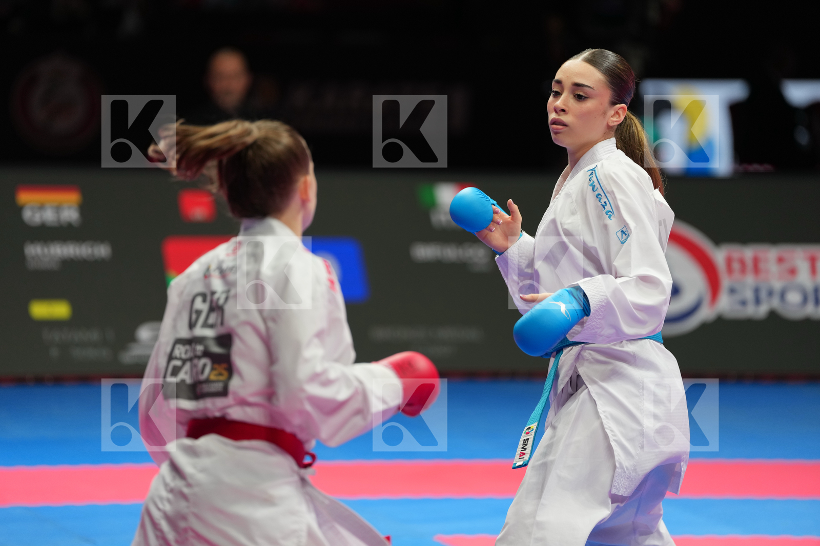 HUBRICH SHARA (GERMANY) vs  BIFULCO ASIA (ITALY) in Female Kumite -50 Kg - Bronze Bout