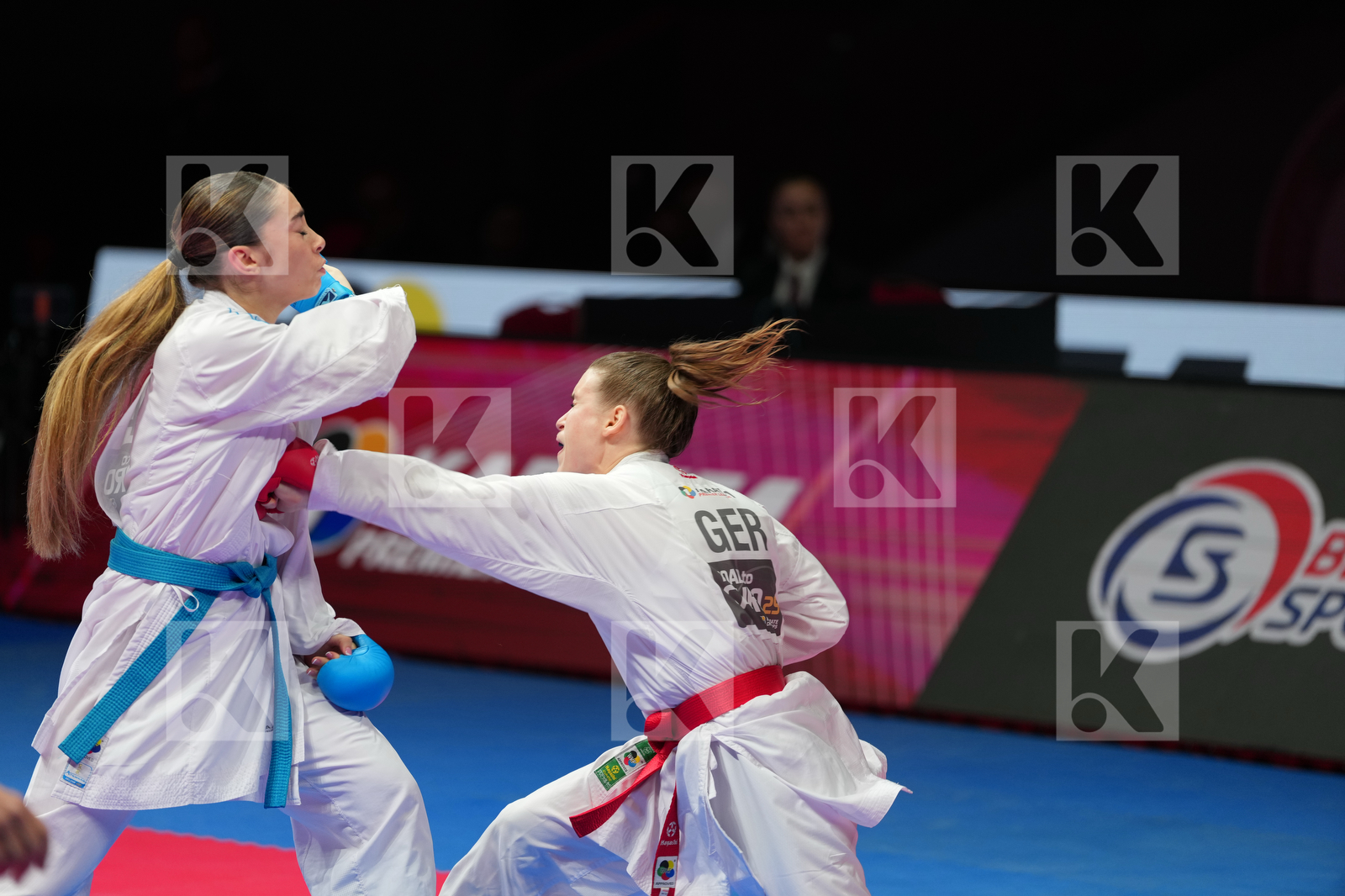 HUBRICH SHARA (GERMANY) vs  BIFULCO ASIA (ITALY) in Female Kumite -50 Kg - Bronze Bout