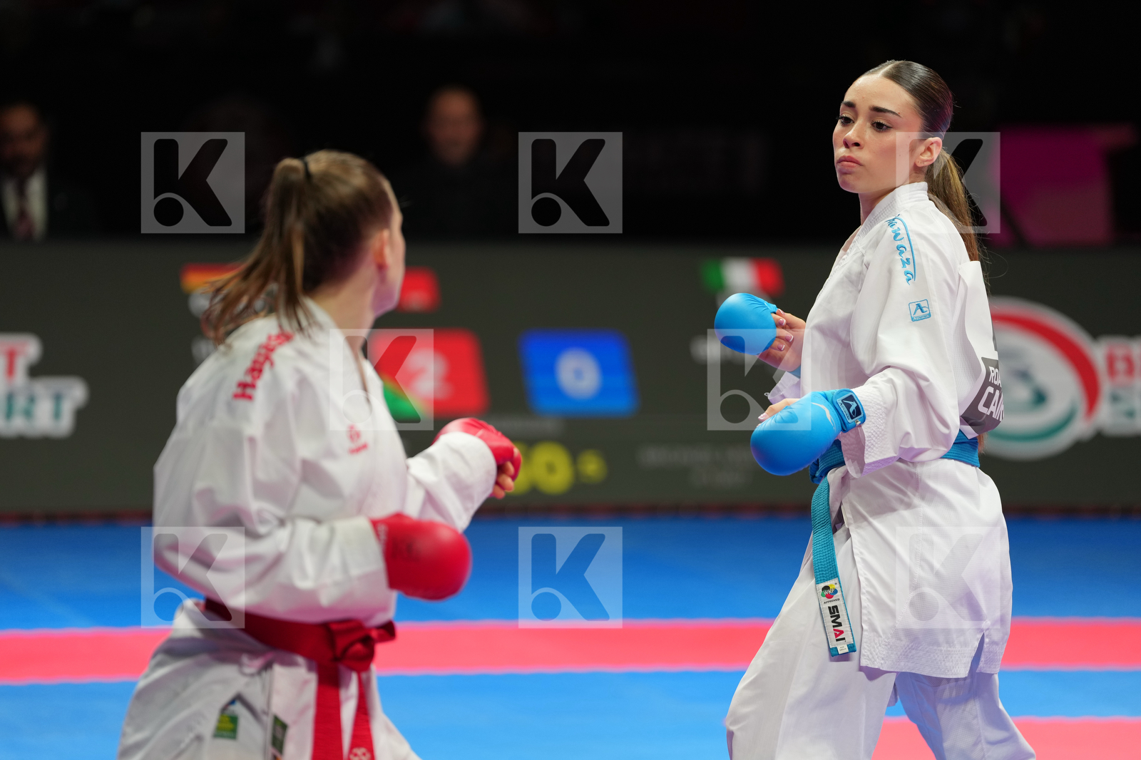 HUBRICH SHARA (GERMANY) vs  BIFULCO ASIA (ITALY) in Female Kumite -50 Kg - Bronze Bout