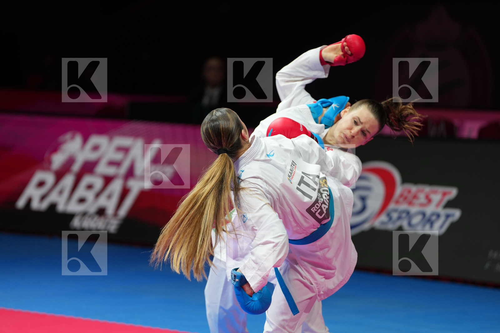 HUBRICH SHARA (GERMANY) vs  BIFULCO ASIA (ITALY) in Female Kumite -50 Kg - Bronze Bout