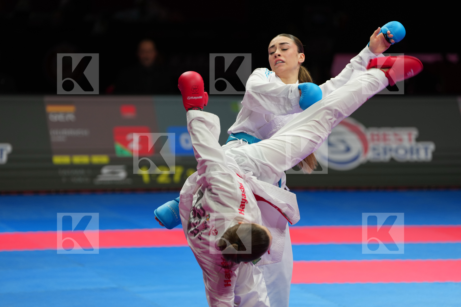 HUBRICH SHARA (GERMANY) vs  BIFULCO ASIA (ITALY) in Female Kumite -50 Kg - Bronze Bout