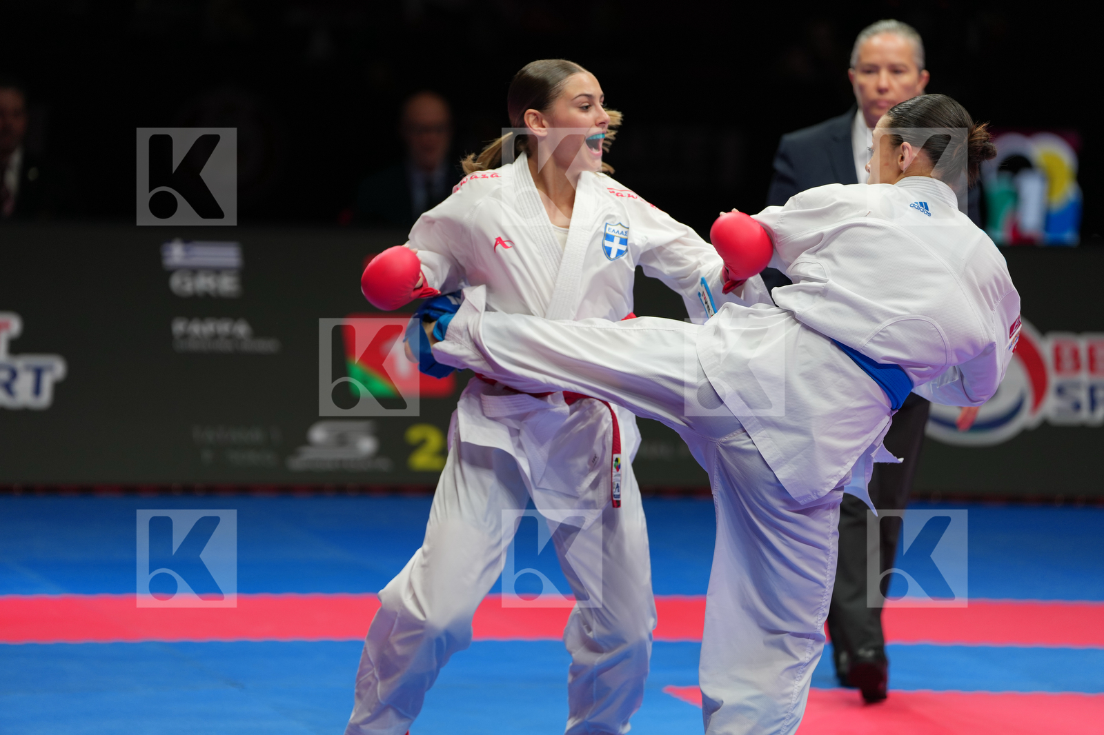 PAPPA CHRISTINA TRIADA (GREECE) vs PERFETTO ERMINIA (ITALY) in Female Kumite -50 Kg - Final Bout