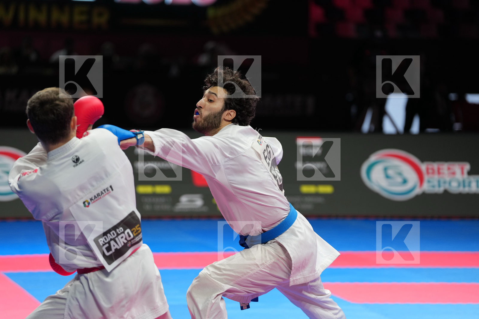 MAMMADLI HUSEYN (AZERBAIJAN) vs ELSAWY ALI (EGYPT) in Male Kumite -67 Kg - Bronze Bout
