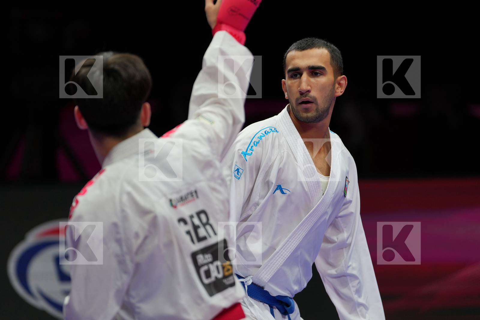 OEZDEMIR MUHAMMED (GERMANY) vs RZAZADE NURAN (AZERBAIJAN) in Male Kumite -67 Kg - Bronze Bout