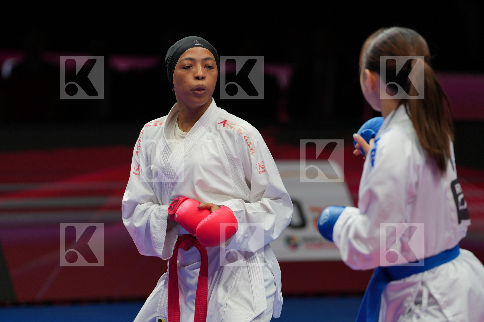 YOUSSEF AHLAM (EGYPT) vs MUKAI RUAN (JAPAN) in Female Kumite -55 Kg - Bronze Bout