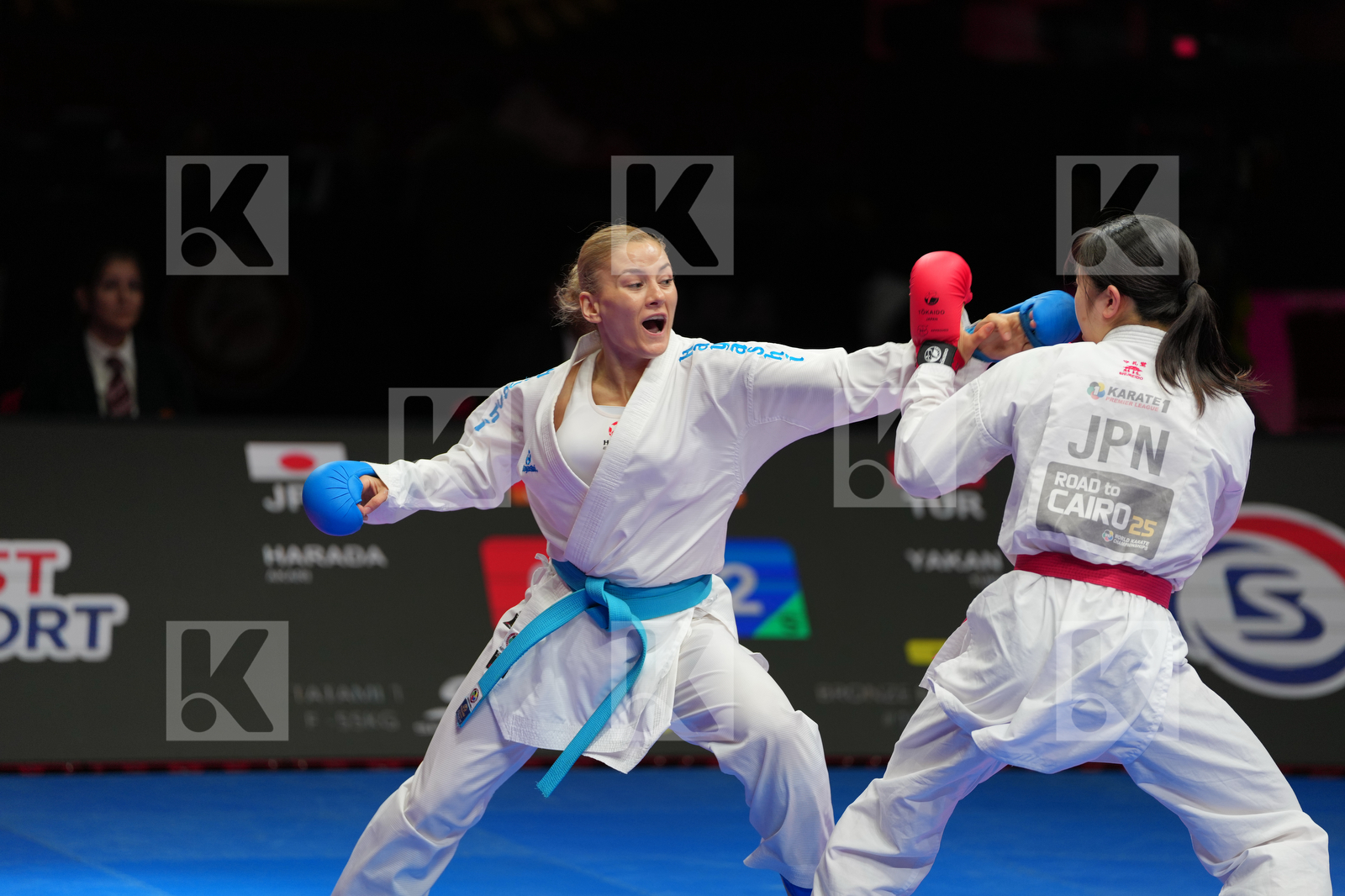 HARADA AKARI (JAPAN) vs YAKAN TUBA (TURKIYE) in Female Kumite -55 Kg - Bronze Bout