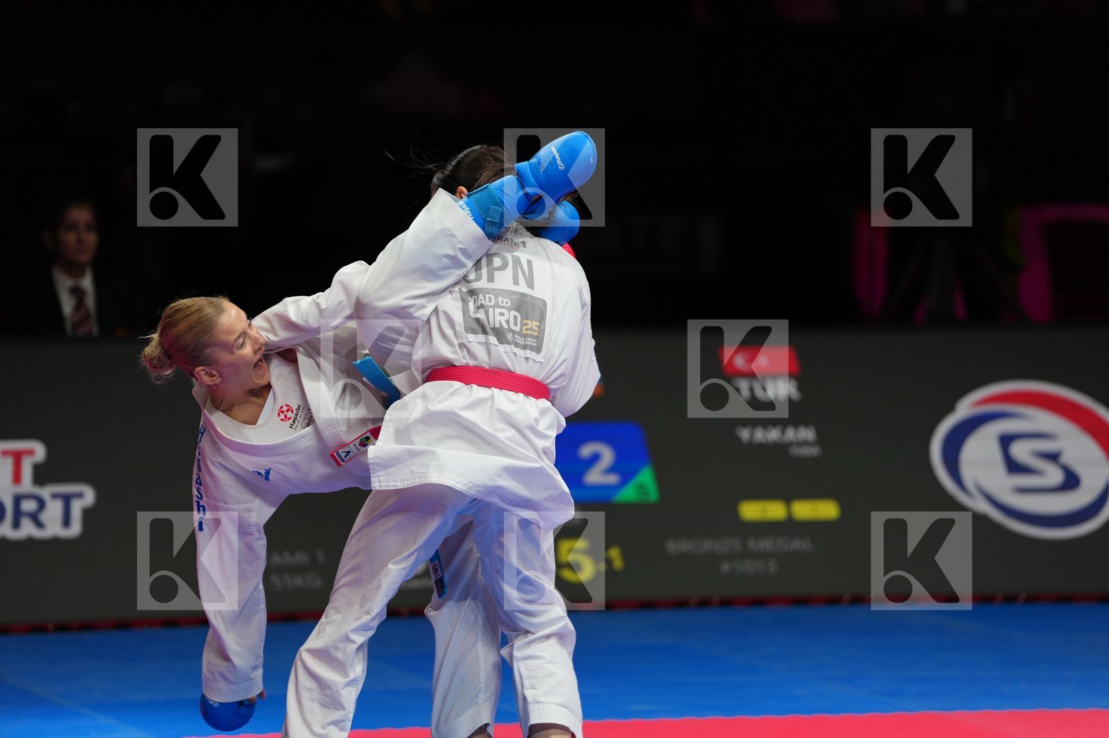 HARADA AKARI (JAPAN) vs YAKAN TUBA (TURKIYE) in Female Kumite -55 Kg - Bronze Bout