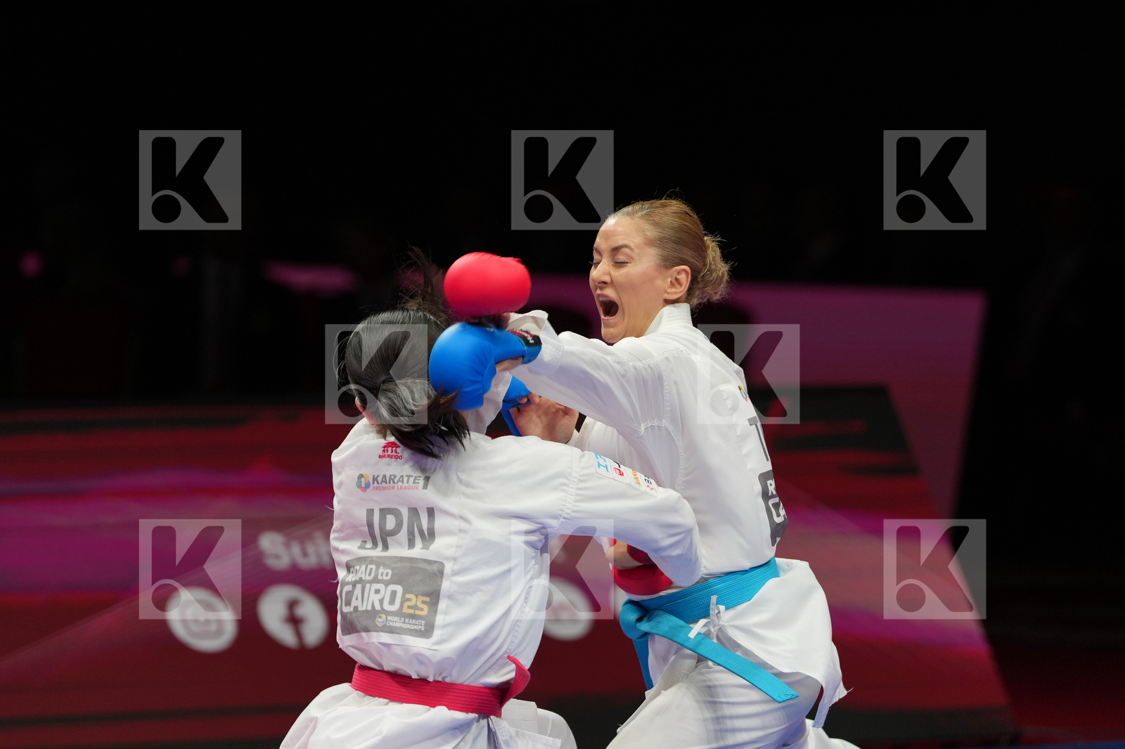 HARADA AKARI (JAPAN) vs YAKAN TUBA (TURKIYE) in Female Kumite -55 Kg - Bronze Bout
