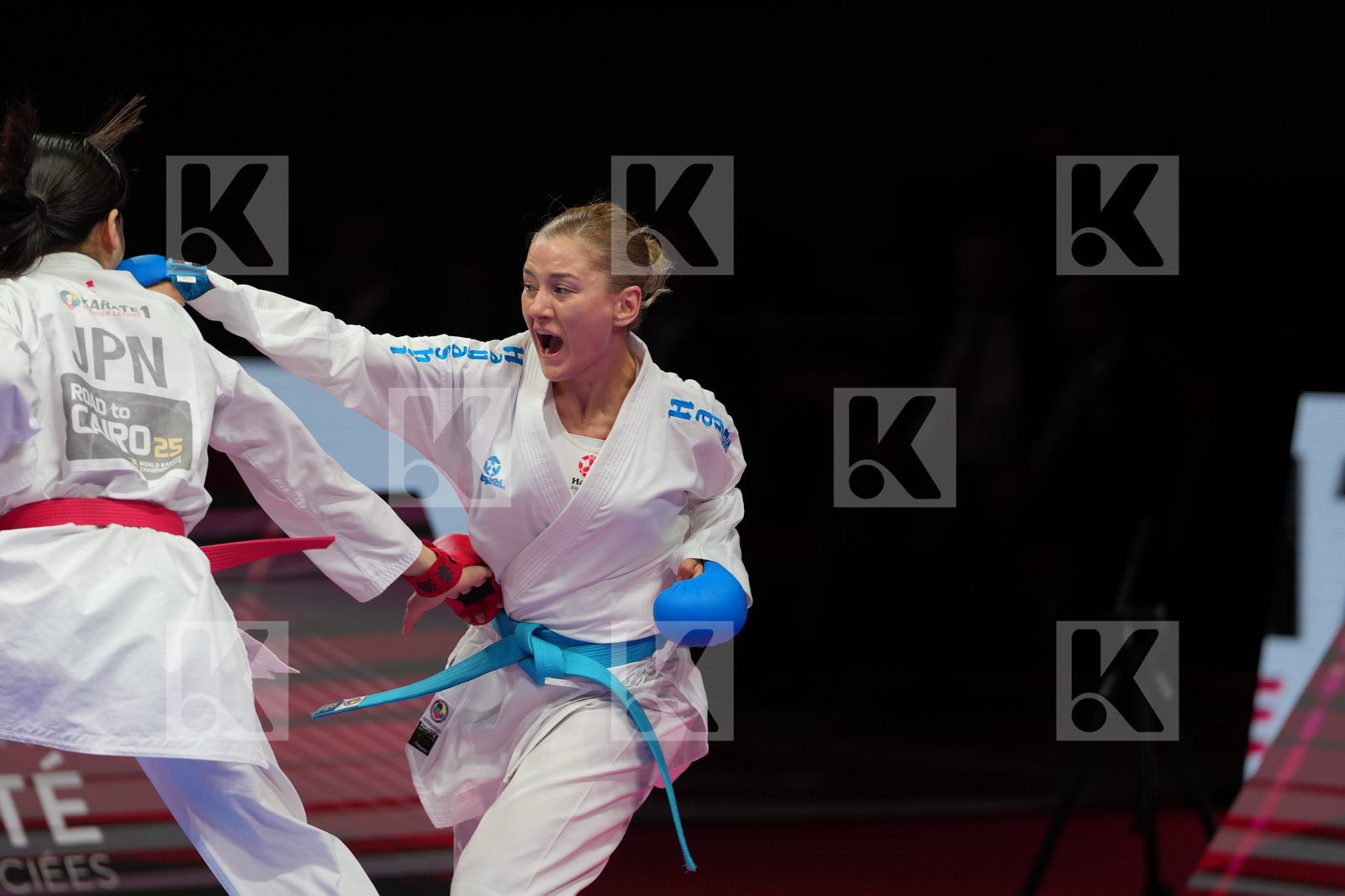 HARADA AKARI (JAPAN) vs YAKAN TUBA (TURKIYE) in Female Kumite -55 Kg - Bronze Bout