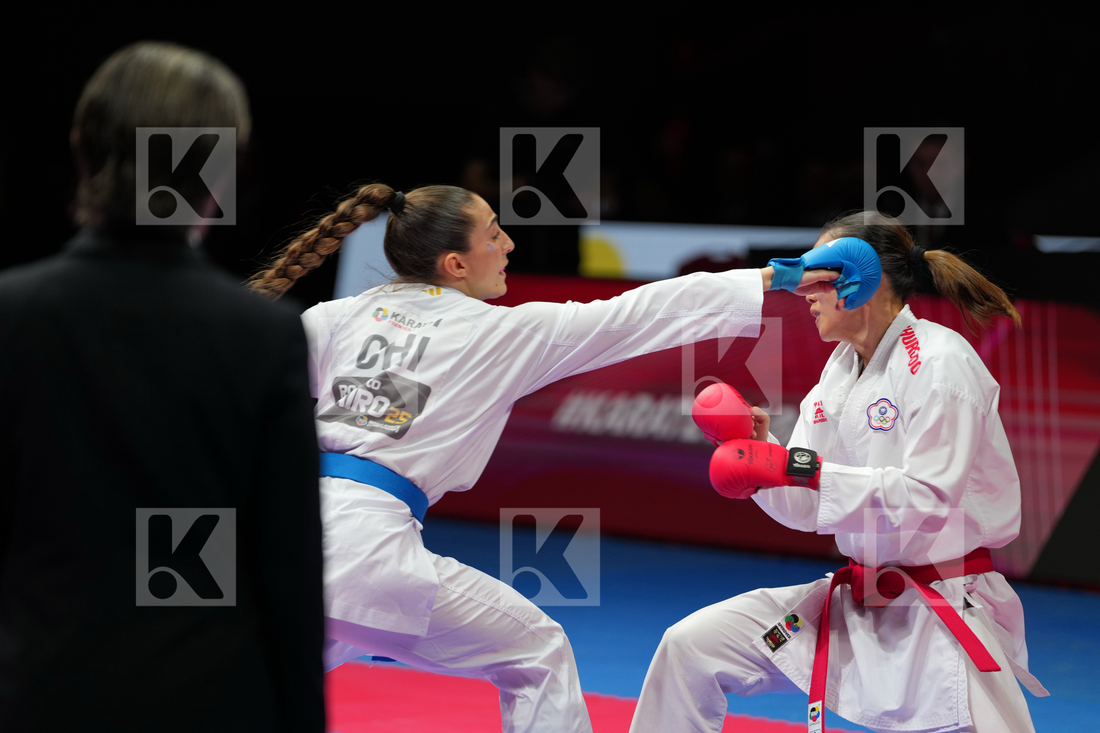 KU TSUI-PING (TAIPEI CHINA) vs TORO_MENESES VALENTINA (CHILE) in Female Kumite -55 Kg - Final Bout