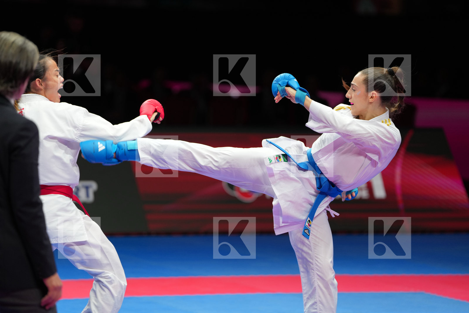 KU TSUI-PING (TAIPEI CHINA) vs TORO_MENESES VALENTINA (CHILE) in Female Kumite -55 Kg - Final Bout