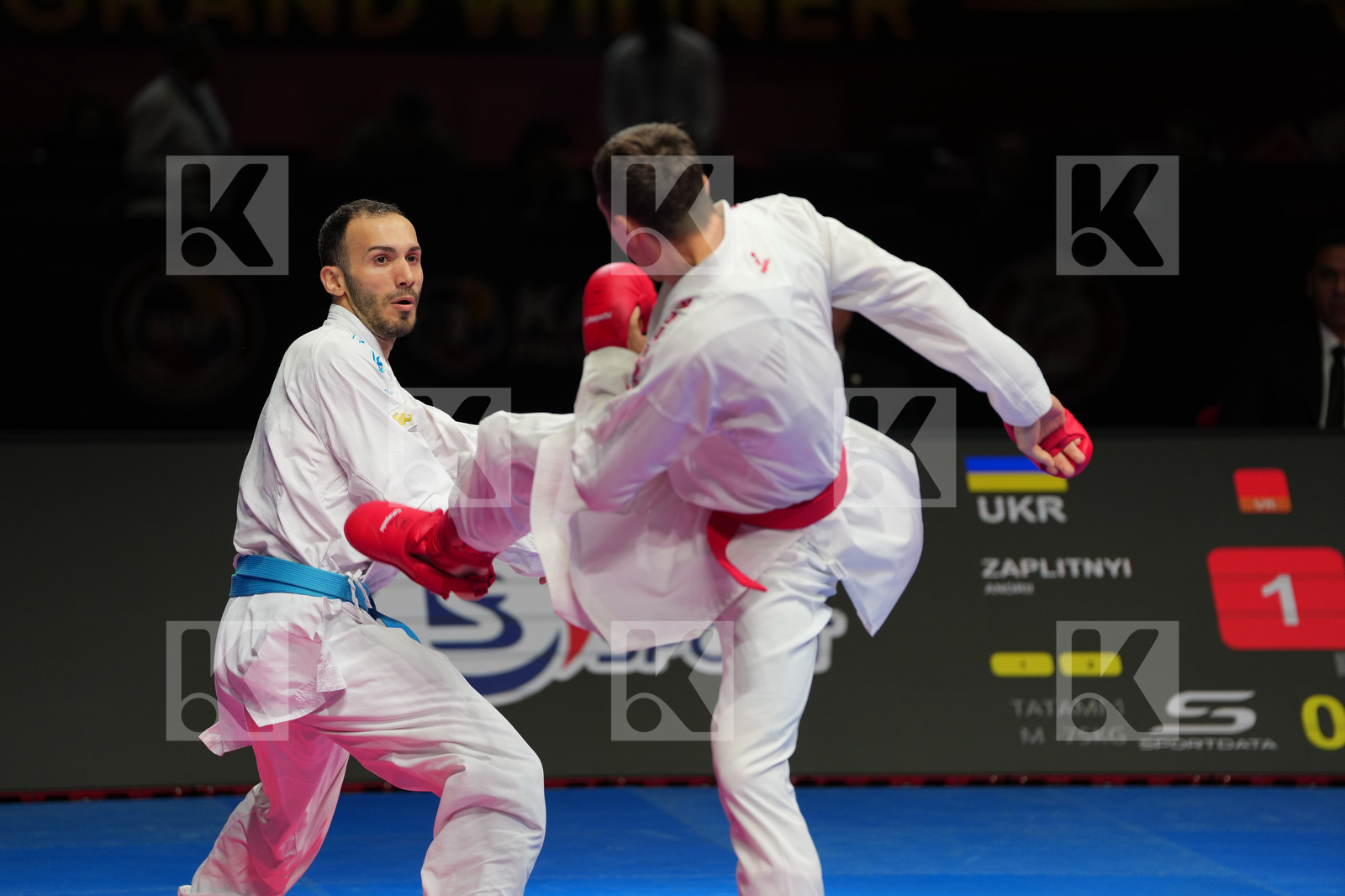 ZAPLITNYI ANDRII (UKRAINE) vs BULUT ENES (TURKIYE) in Male Kumite -75 Kg - Bronze Bout