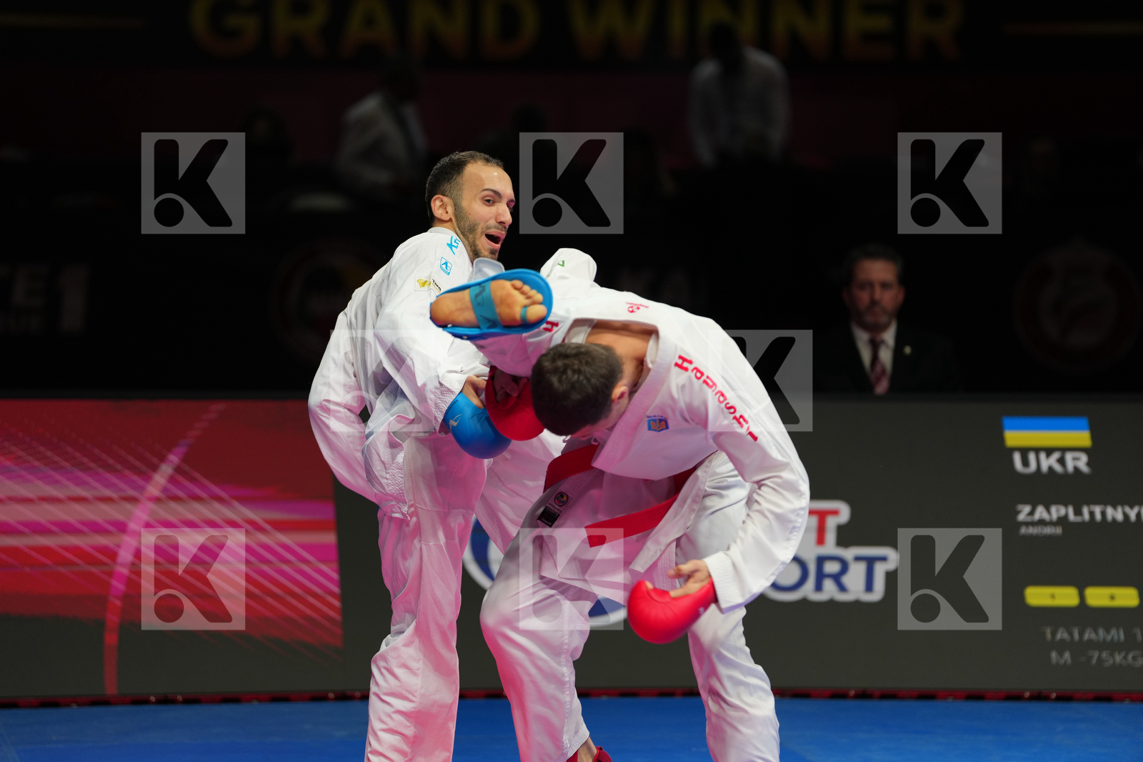 ZAPLITNYI ANDRII (UKRAINE) vs BULUT ENES (TURKIYE) in Male Kumite -75 Kg - Bronze Bout
