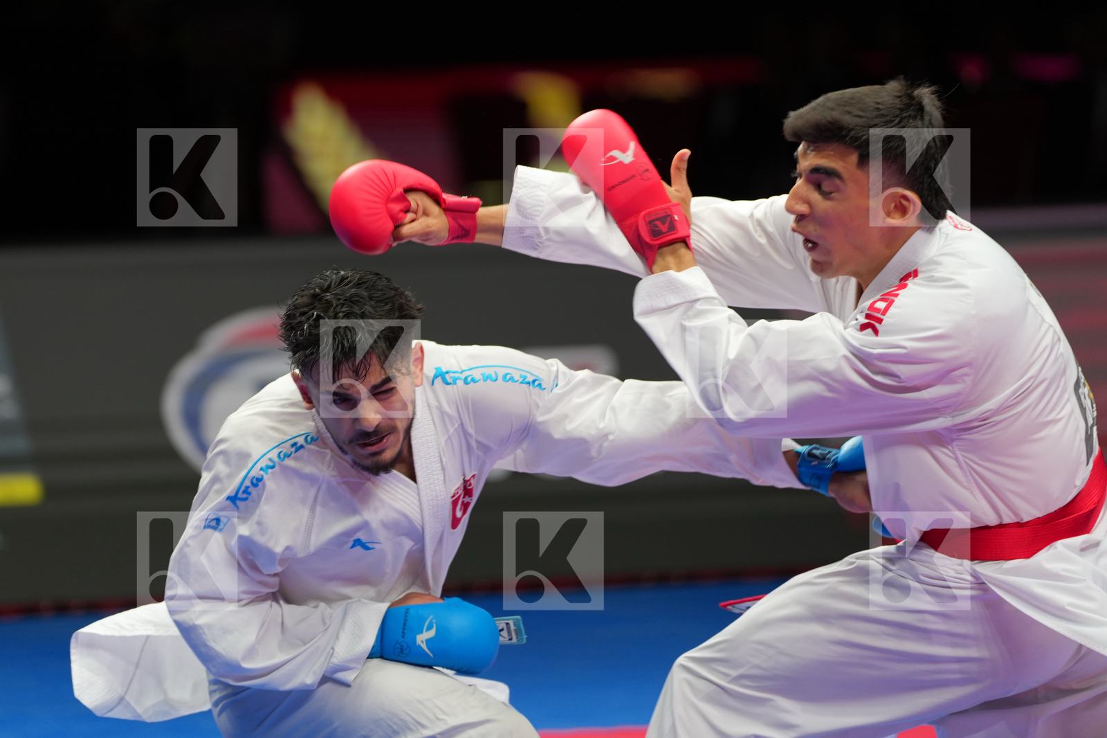 SULEYMANOV RASHID (AZERBAIJAN) vs YURUR OMER_FARUK (TURKIYE) in Male Kumite -75 Kg - Bronze Bout