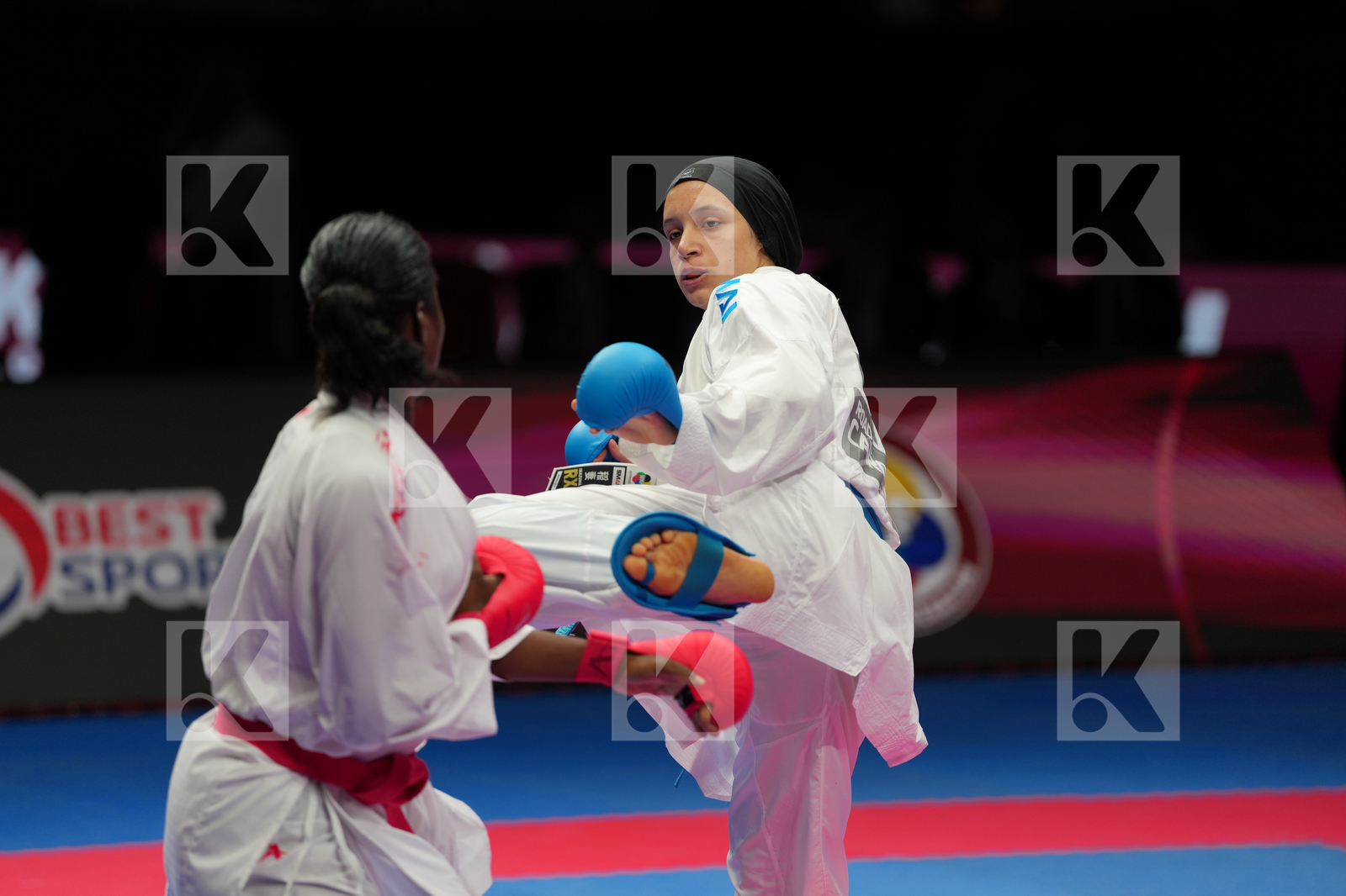 SOMBE TRICYA (FRANCE) vs TOLBA RAHMA (EGYPT) in Female Kumite -61 Kg - Bronze Bout