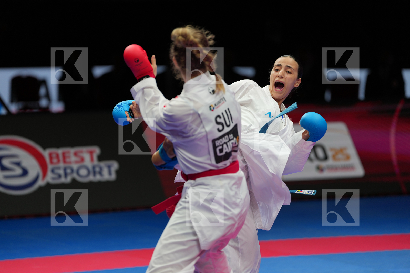 RADJENOVIC NINA (SWITZERLAND) vs ALY NOURSIN (EGYPT) in Female Kumite -61 Kg - Bronze Bout