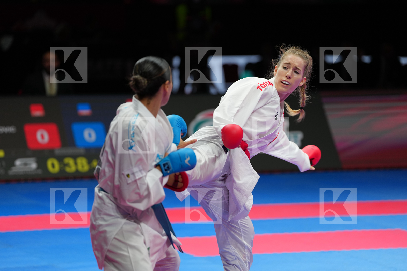 RADJENOVIC NINA (SWITZERLAND) vs ALY NOURSIN (EGYPT) in Female Kumite -61 Kg - Bronze Bout