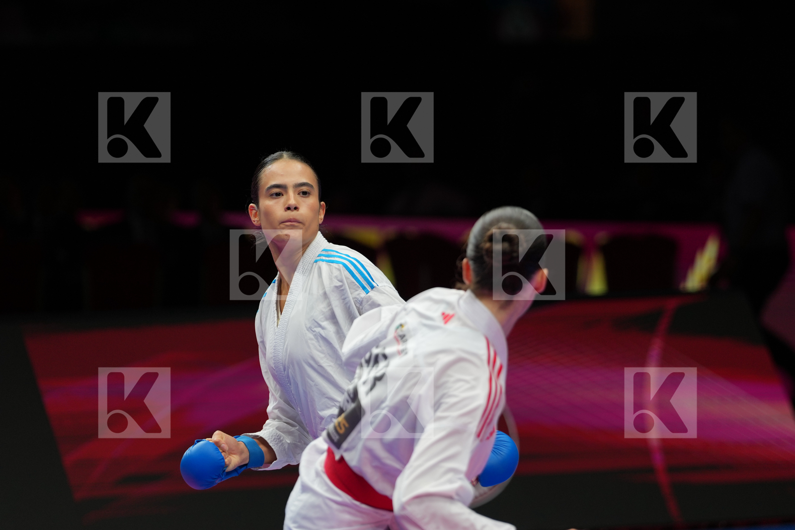 SEMENENKO ANASTASIIA (GERMANY) vs RODRIGUES BARBARA (BRAZIL) in Female Kumite -61 Kg - Final Bout