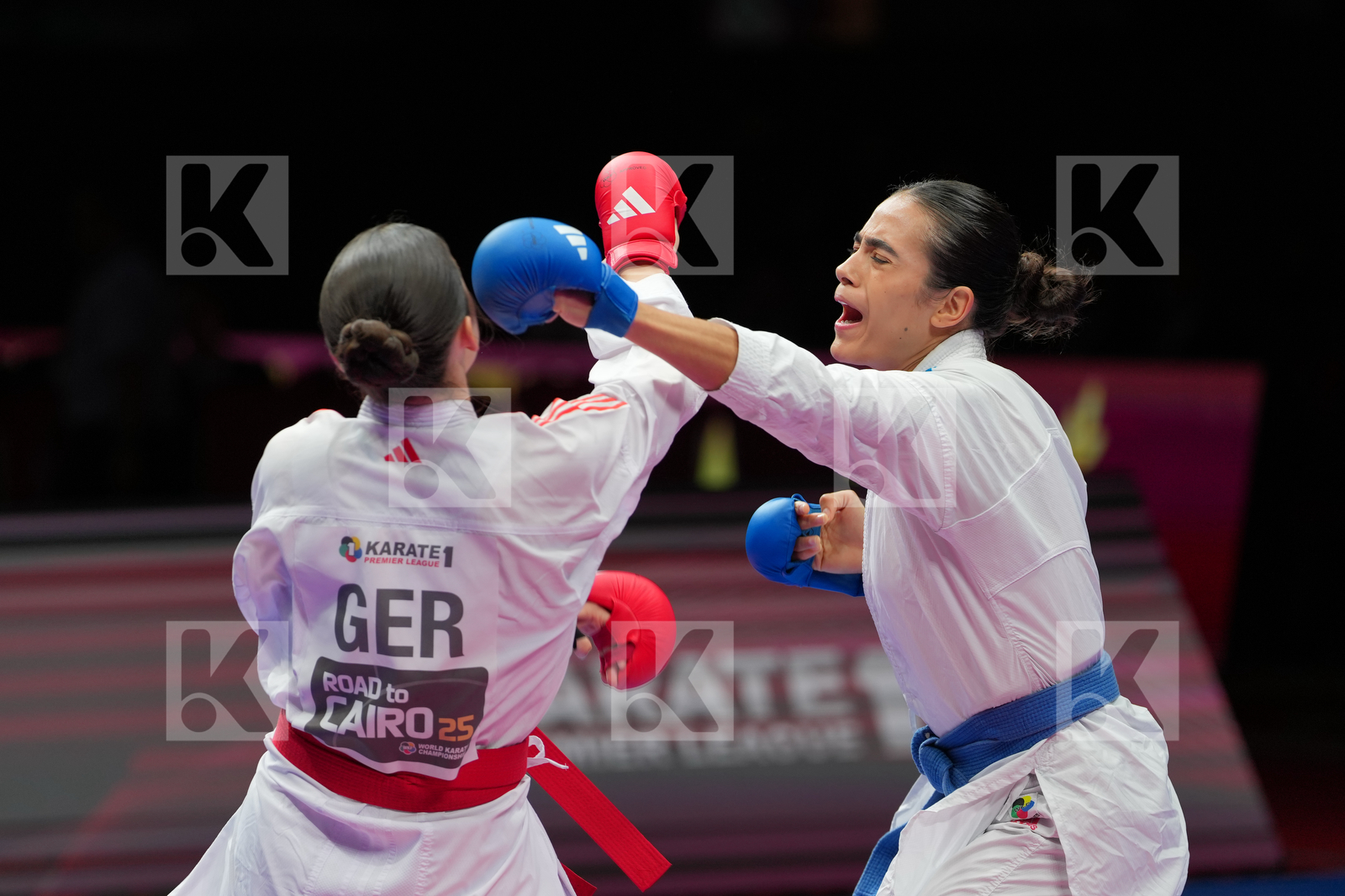 SEMENENKO ANASTASIIA (GERMANY) vs RODRIGUES BARBARA (BRAZIL) in Female Kumite -61 Kg - Final Bout