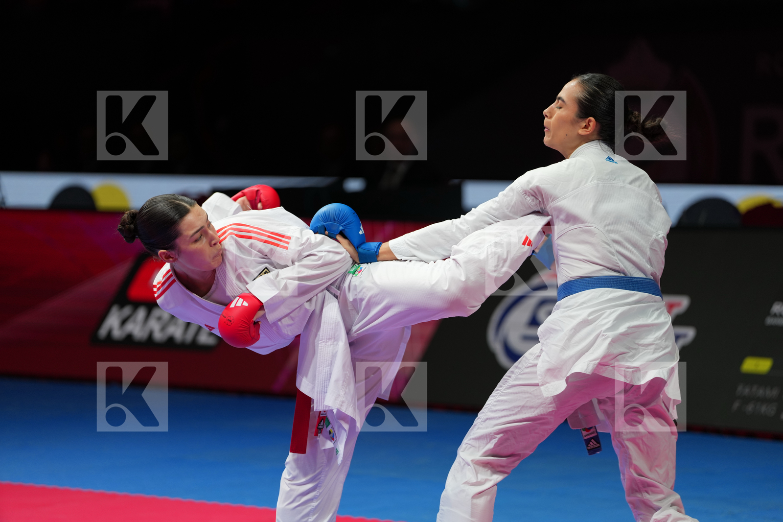 SEMENENKO ANASTASIIA (GERMANY) vs RODRIGUES BARBARA (BRAZIL) in Female Kumite -61 Kg - Final Bout