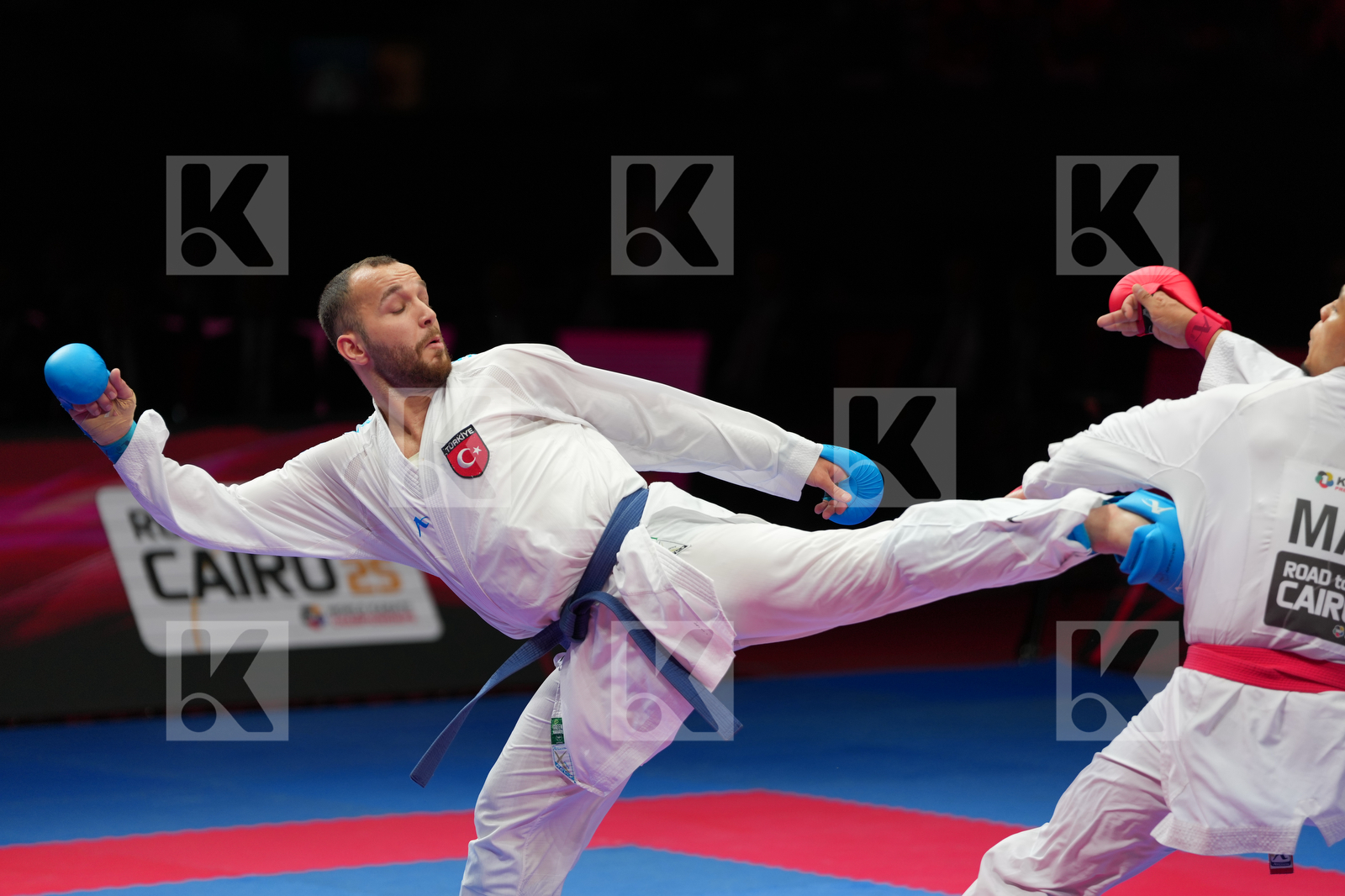 SAM HAMZA (MOROCCO) vs ARSLAN HASAN (TURKIYE) in Male Kumite -84 Kg - Bronze Bout