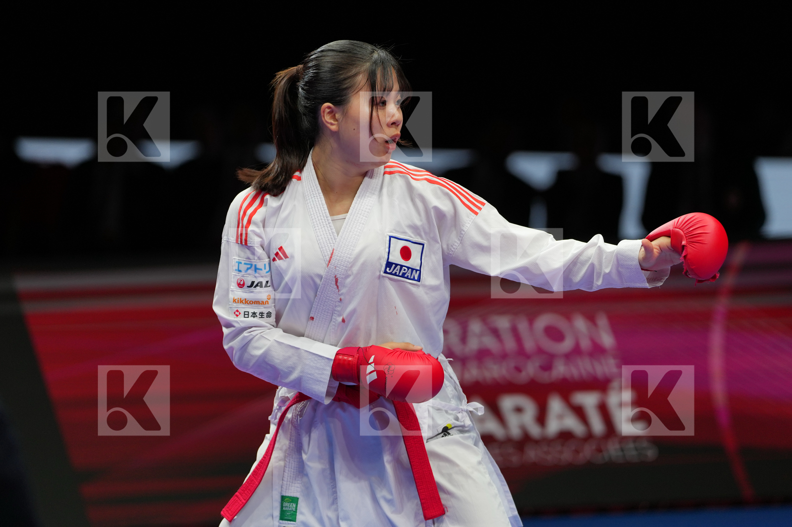 KAMA TSUBASA (JAPAN) vs ABDELAZIZ FERYAL (EGYPT) in Female Kumite -68 Kg - Bronze Bout