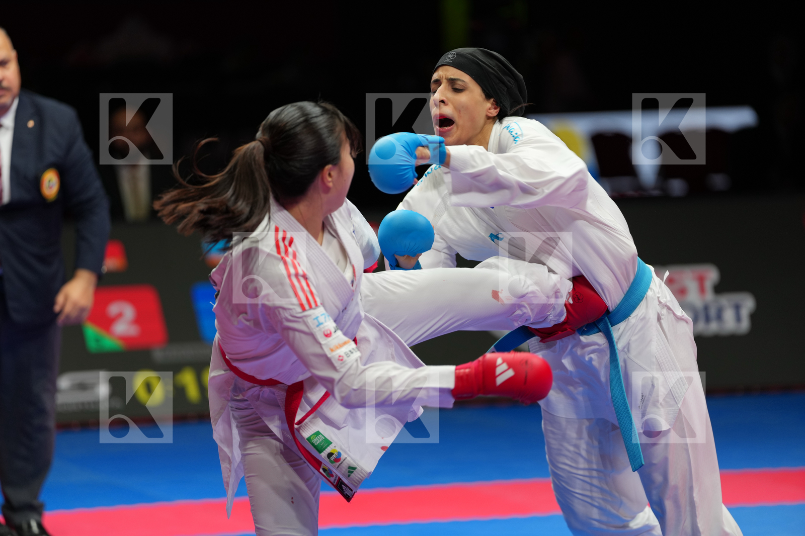 KAMA TSUBASA (JAPAN) vs ABDELAZIZ FERYAL (EGYPT) in Female Kumite -68 Kg - Bronze Bout