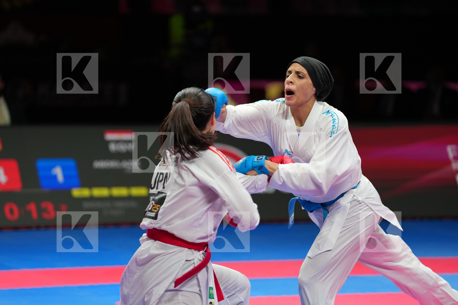 KAMA TSUBASA (JAPAN) vs ABDELAZIZ FERYAL (EGYPT) in Female Kumite -68 Kg - Bronze Bout