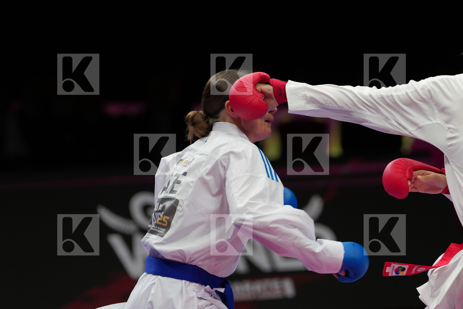 SIELIEMIENIEVA ELINA (UKRAINE) vs ZARETSKA IRYNA (AZERBAIJAN) in Female Kumite -68 Kg - Bronze Bout