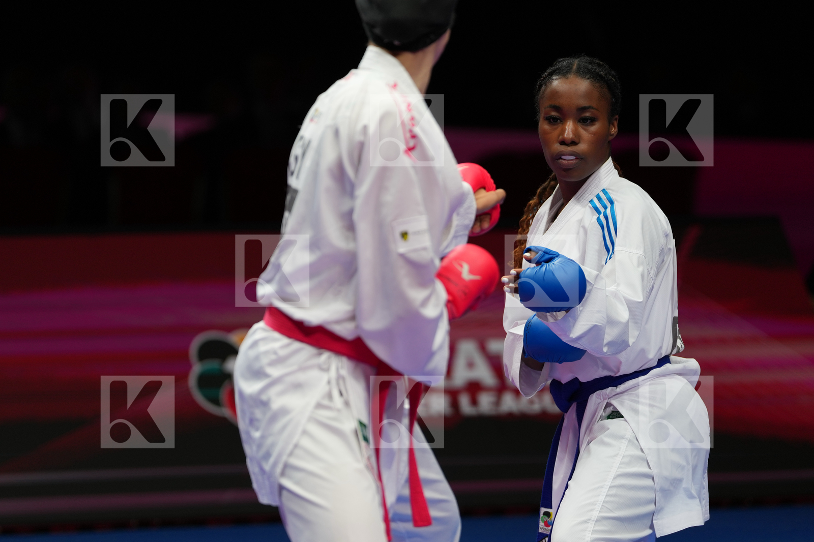 HENDY HADIR (EGYPT) vs SOMBE THALYA (FRANCE) in Female Kumite -68 Kg - Final Bout
