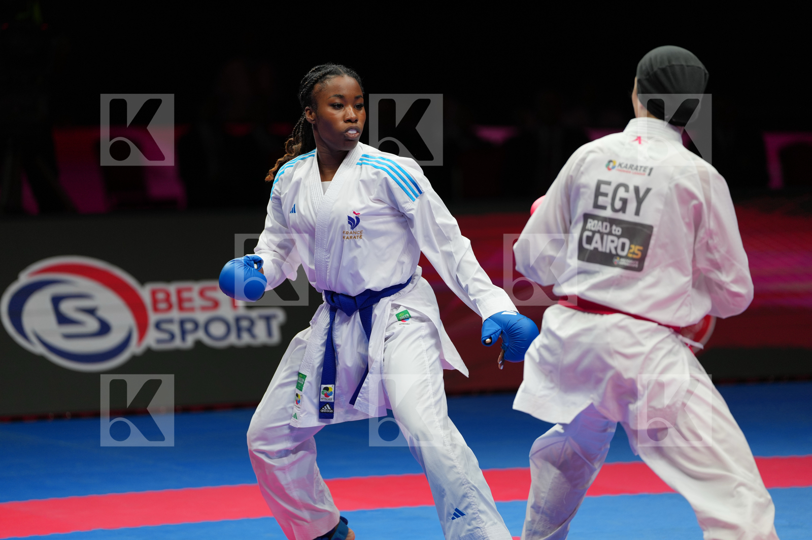 HENDY HADIR (EGYPT) vs SOMBE THALYA (FRANCE) in Female Kumite -68 Kg - Final Bout