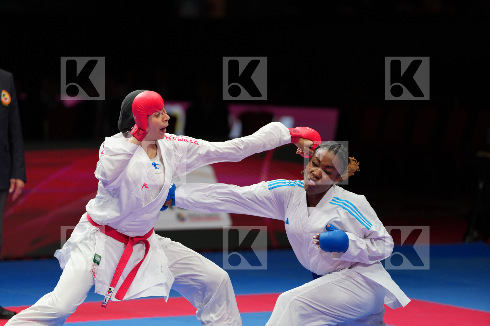 HENDY HADIR (EGYPT) vs SOMBE THALYA (FRANCE) in Female Kumite -68 Kg - Final Bout