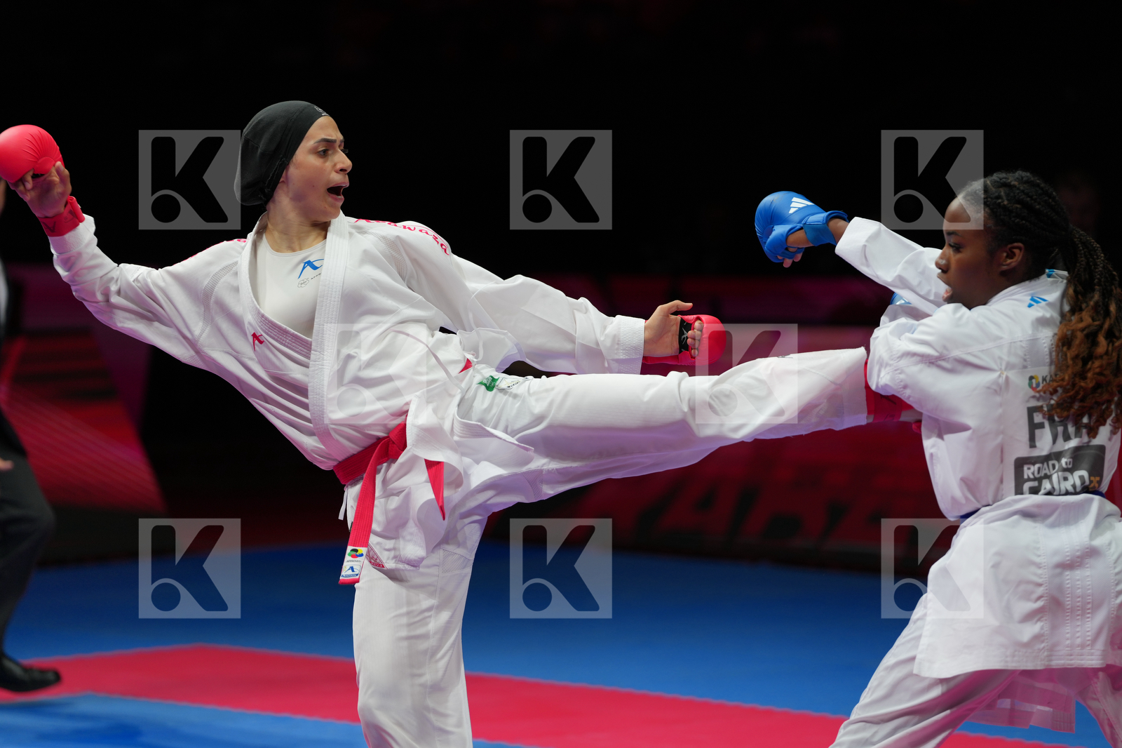 HENDY HADIR (EGYPT) vs SOMBE THALYA (FRANCE) in Female Kumite -68 Kg - Final Bout