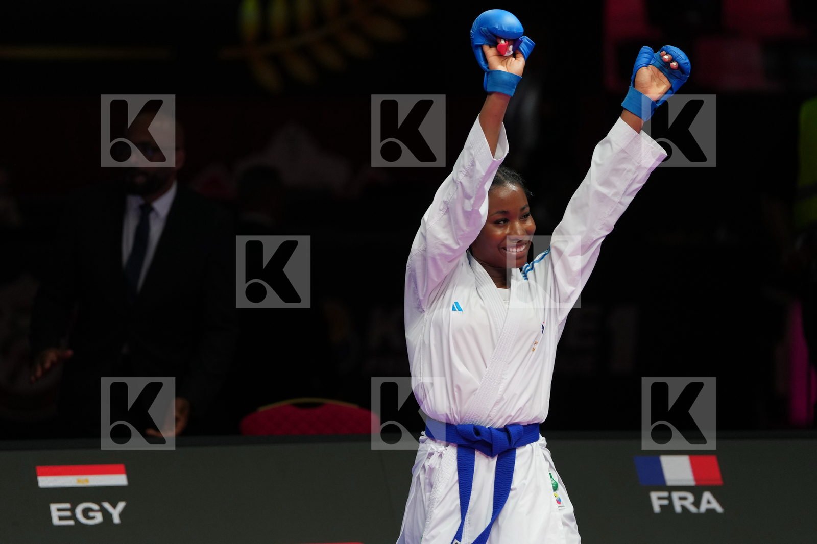 HENDY HADIR (EGYPT) vs SOMBE THALYA (FRANCE) in Female Kumite -68 Kg - Final Bout